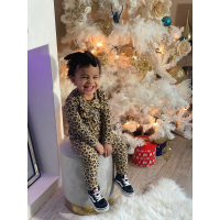 Setje met luipaard print 