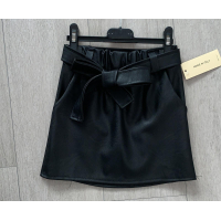 leatherlook rok zwart