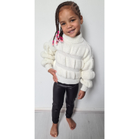 Sweater knitted wit