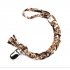 Set LOVEIssue speenkoord gevlochten katoen Snake brown met BiBS mocha T2 
