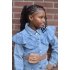 Jeansjack blauw met tasje 