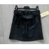 leatherlook rok zwart