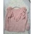 Sweater ruffle roze