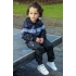 stoere Joggingpak zwart met print 