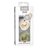 Bibs Fopspeen ivory/sage maat 1
